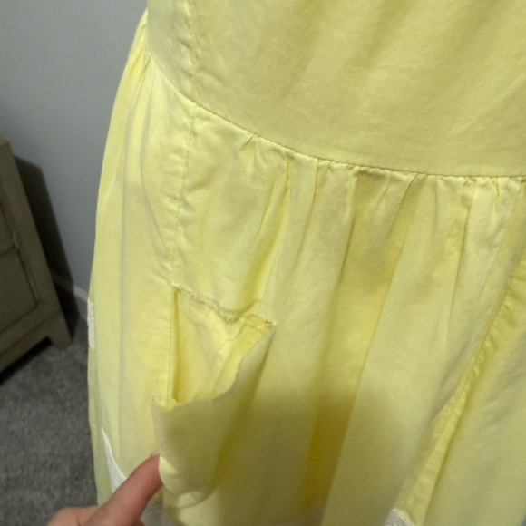 Jason Wu Yellow Lace Trim Midi Sundress – Size 6 - Picture 5 of 5